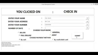 Hotel Management System in C#