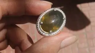 natural green opal 00123 ( SOLD OUT )