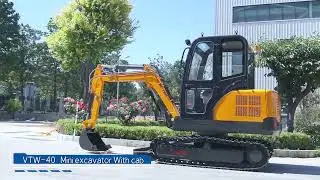 VTW-40  Mini excavator with cab