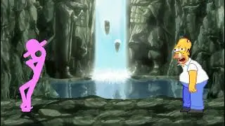 MUGEN Fight | Nanarman (X2) VS Homer Simpson & Drunk Homer Simpson