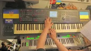 On Jordan's stormy banks - Yamaha Tyros 3  and Böhm Keybits 7