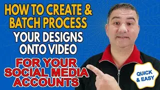 How to Create & Batch Process Your Print On Demand Designs onto Video For Your Social Media Accounts