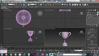 How to Make Trophy with Lathe Modifier in 3ds Max - How to Make Cup in 3ds max