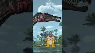 3d Character Bowser of Super Mario Bros Changing Locations Blender 2023