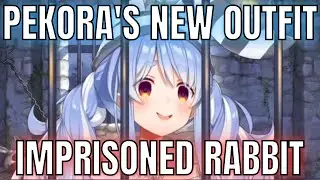 【Hololive】Pekora reveals new prison outfit and goes insane while being imprisoned 【Eng Sub】