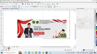 CARA MEMBUAT SPANDUK HARI PAHLAWAN DI COREL DRAW X7