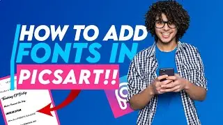 How to Add Fonts in PicsArt || How to Add Custom Font in Picsart || Picsart Editing Tutorial