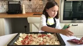 Чипсы из лаваша (начос) дома! Домашние полезные чипсы! Готовят дети.