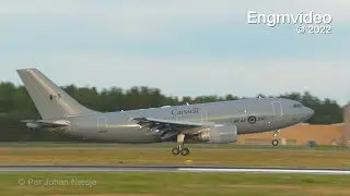 Royal Canadian Air Force Airbus CC-150 Polaris (A310-300) arrival Oslo Airport (OSL)