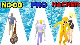 NOOB vs PRO vs HACKER in Garbage Runner