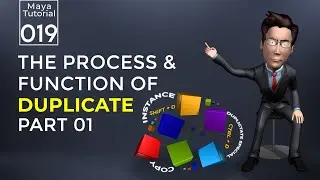 Maya Concept & Function of DUPLICATE  | Autodesk Maya | Part 01 | Tutorial 019 | HD