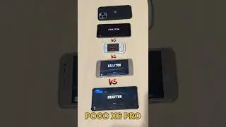 POCO X6 PRO😈 Vs iPHONE 15 PRO💀Vs POCO F6 PRO😱 VsiQOO 12Vs 8GBvs4GBVs-PUBG TEST #pocox6pro #iphone