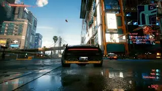 Fancy Car Driving Night City PS4 Pro Gameplay Cyberpunk 2077