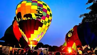 Launching and Setting Up Hot Air Balloon | Festival