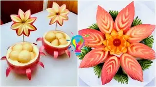 How to cut an apple. How beautiful to serve apples.