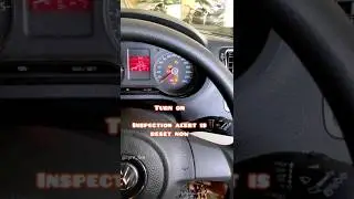 Reset Service warning Indicator on VW | Reset INSP alert