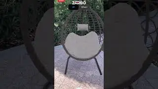 Виртуальная примерка подвесного кресла из ротанга