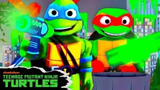 TMNT Find Clues to Stop Ooze Disaster... in a ROBLOX Video Game! | Teenage Mutant Ninja Turtles