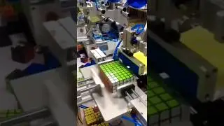 This is how Rubik's cube are stickered in factory 😮😮 #shorts #trending #rubikscube