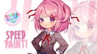 speedpaint ᜊ semi-chibi natsuki ᜊ fanart