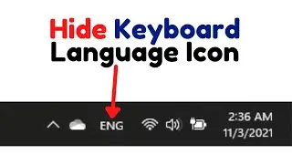 how to remove language from taskbar windows 11 | hide language from taskbar