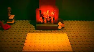 Cozy LEGO Yule Log (1 Hour)