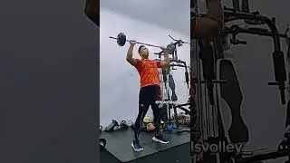 5 GERAKAN LATIHAN KEJU UNTUK VOLI (FULL BARBELL) #volleyballplayer #volleyball