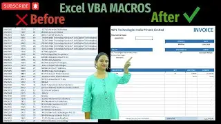 Automate Invoices in Excel -1 Click Export as PDF #excel #vba #macros #macro #automate