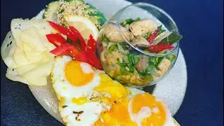 Полезный завтрак шампиньоны Frühstück Champignons