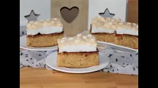 Jam and meringue cake | Prajitura cu gem si bezea