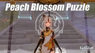Tarry Among the Peach Blossoms Puzzle | Super Fast |  Genshin Impact