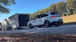 Погрузка Авто на закрытый трейлер США