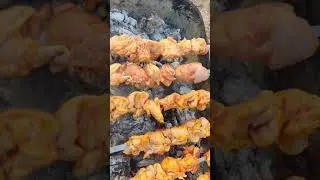 chicken kebab , шашлыки из курицы  #shorts