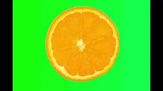 Orange Static Green Screen