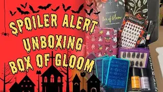 🚨✨SPOILER ALERT!! ✨UNBOXING THE BOX OF GLOOM | MANIOLOGY #nails #unboxing #boxofgloom #asmr 