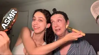 ASMR Doing My Mums Makeup