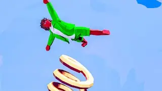 Ragdoll Halfling Falling Into Obstacles for 8 Minutes Straight - TABS