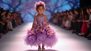 Little Blossoms, Big Style | AI-Powered Baby Fashion Show 🌹✨👶 #babyfashionshow #babymodel #flowers