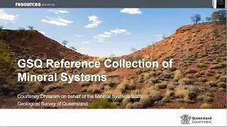 Courteney Dhnaram - GSQ Reference Collection of mineral systems