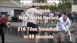 Andy Webb World Record Roof Tile Smashing