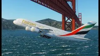 A380 Under the Bridge?! 😱✈️