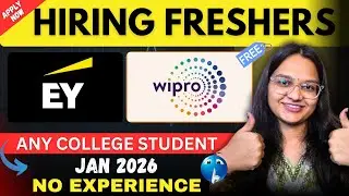 🔥HIRING ALERT! EY & Wipro Hiring Freshers | Off Campus , Any Graduate | Apply Now 2026