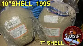 10" Shell - Yellow to Purple to Silver to Green Peony (1995) 7" Shell - Gold Wave to Blue to Red