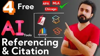 Four free AI tools to Automatize referencing and Citation || APA MLA Chicago in single click | 