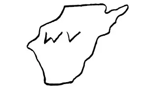 How to Draw the Outline Map of West Virginia | Easy Step-by-Step USA State Drawing @XYZArts007