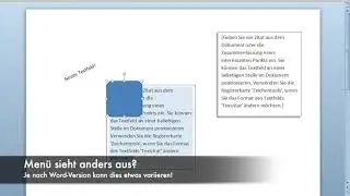 Word: Textfeld erstellen + Design Ideen!