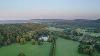 Reigate, Surrey beautiful early morning drone footage 3