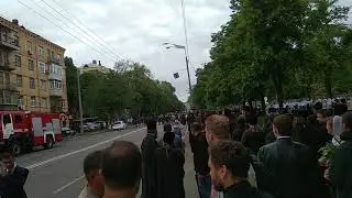 Киев, 9 мая, перед молебном в парке Славы