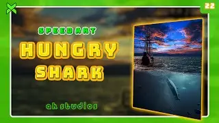 Hungry Shark Photo Manipulation Speed Art // AK STUDIOS
