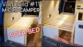 DIY Campervan Sofa-Bed | Converting a Van | VW Caddy Maxi | Van Build #11